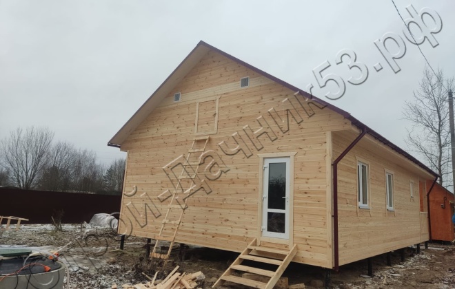 4 Каркасно-щитовой дом Д-6, 12х7.5м, 90  М², Московская область, Лотошинский район, деревня Макарово. (10)